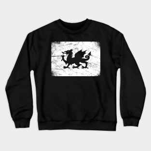 Distressed Medieval Dragon Flag Crewneck Sweatshirt